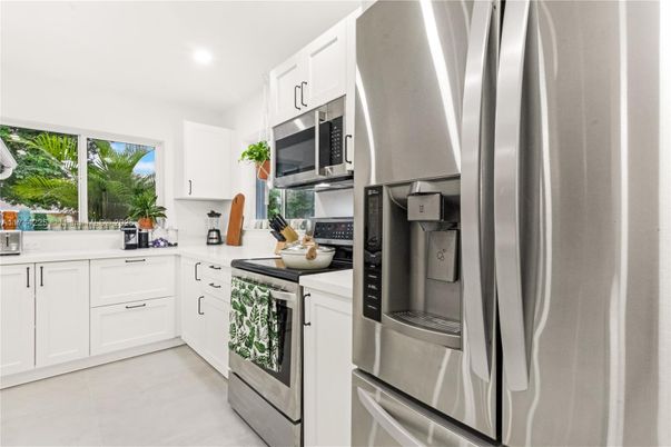Interior, Kitchen, Recessed Lighting, Stainless Steel Appliances