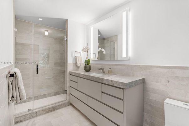 Bathroom, Glass Shower, Interior