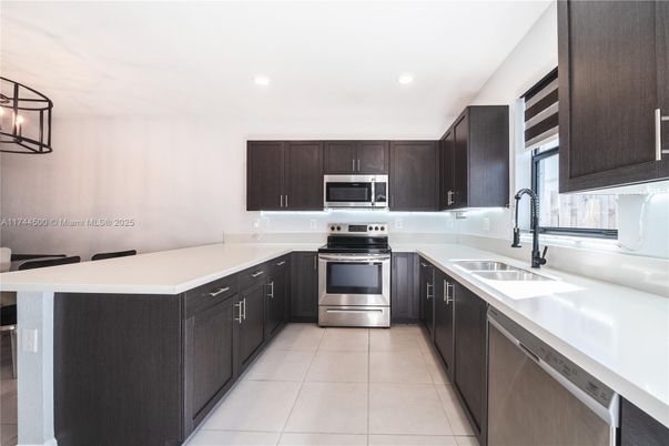 Interior, Kitchen, Recessed Lighting, Stainless Steel Appliances