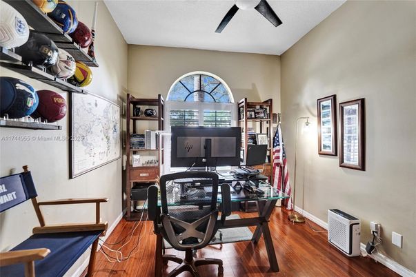 Home Office, Interior, Wood Texture Flooring