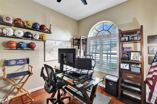 Home Office, Interior, Wood Texture Flooring