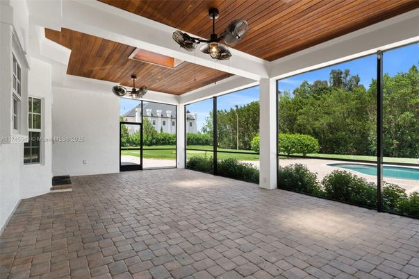 Interior, Pool, Sun Room, Wooden Ceilings