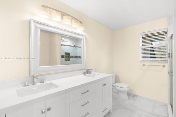Bathroom, Dual Sink Vanities, Interior, Marble