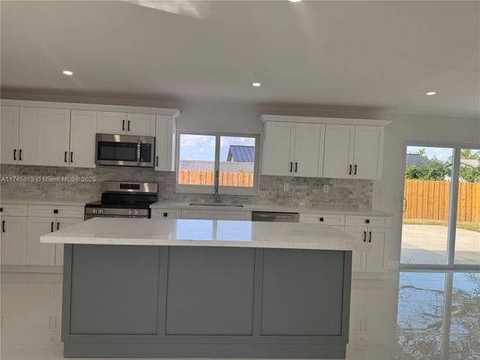 Interior, Kitchen, Recessed Lighting, Stainless Steel Appliances
