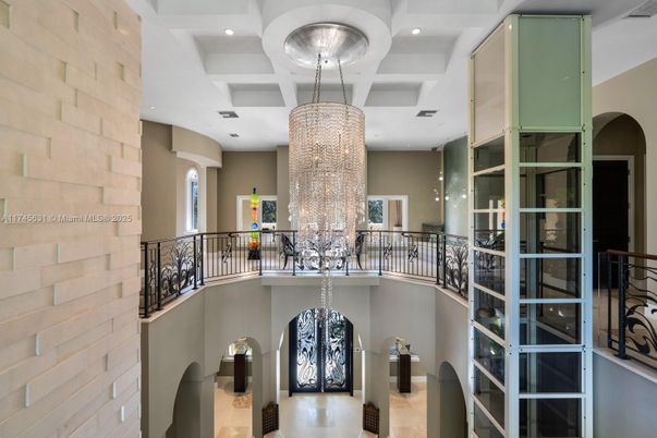 Chandelier, Interior, Recessed Lighting