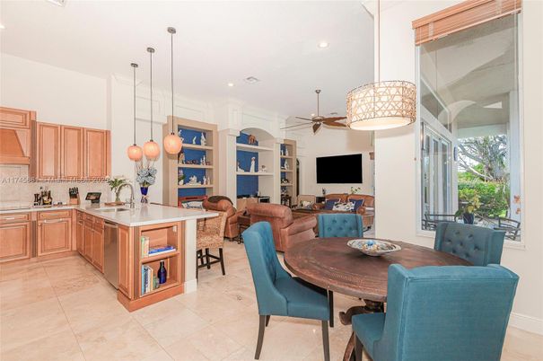 Dining room, Interior, Kitchen, Living room, Pendant Lights, Recessed Lighting