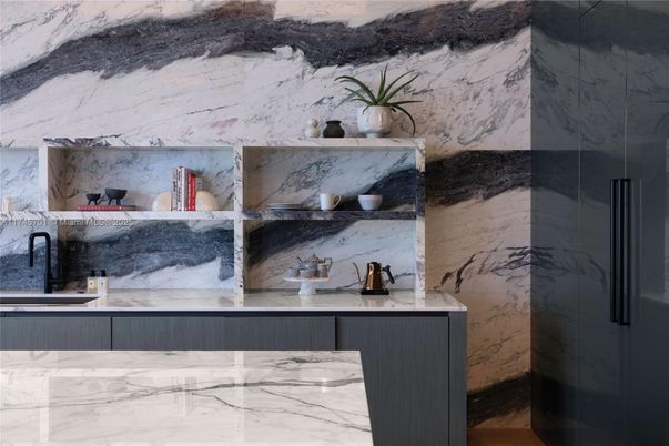 Interior, Kitchen, Marble, Marble Walls