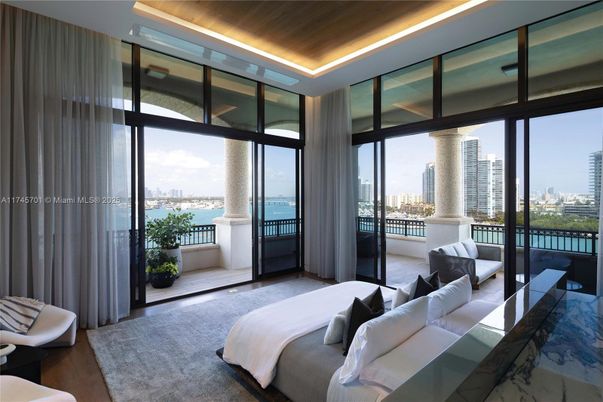 Bedroom, Interior, Water, Wooden Ceilings, Wood Texture Flooring