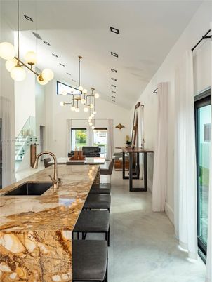 Interior, Kitchen, Living room, Pendant Lights, Recessed Lighting