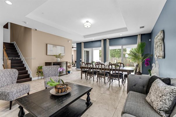 Dining room, Interior, Living room, Recessed Lighting