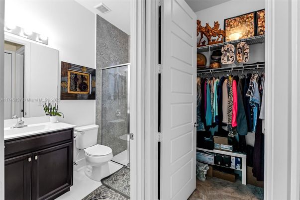 Bathroom, Glass Shower, Interior, Walk-in Closets