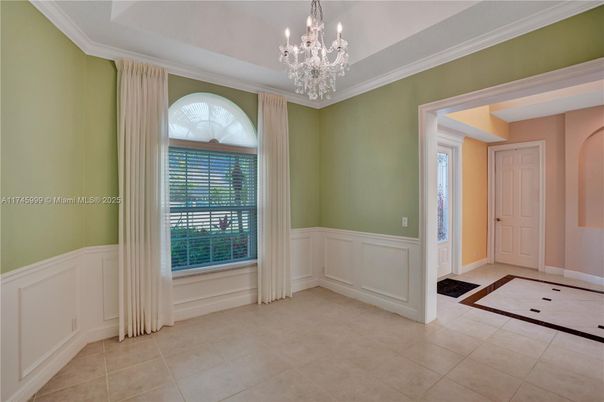 Chandelier, Empty room, Interior
