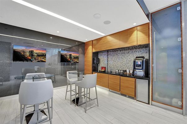 Dining room, Interior, Kitchen, Recessed Lighting, Stainless Steel Appliances, Wood Texture Flooring