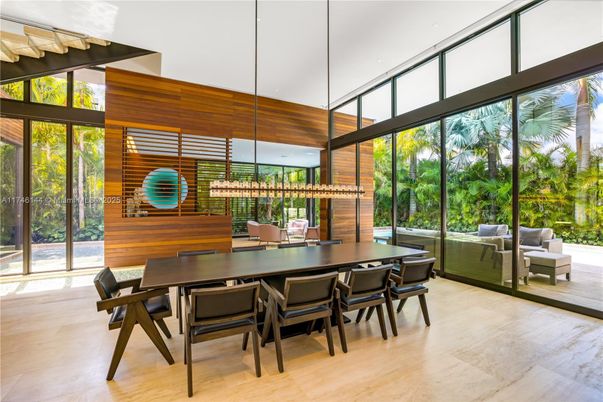 Dining room, Interior, Pendant Lights, Wooden Walls