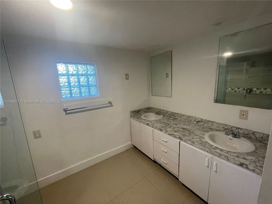Bathroom, Dual Sink Vanities, Glass Shower, Interior