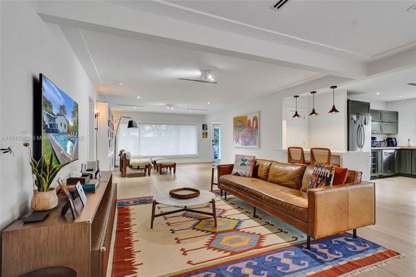 Dining room, Interior, Kitchen, Living room, Pendant Lights, Recessed Lighting, Wood Texture Flooring