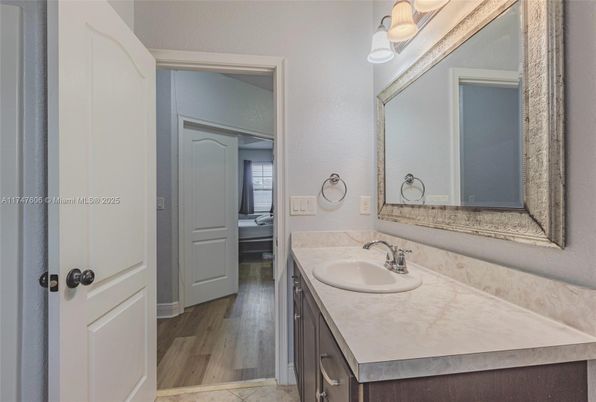 Bathroom, Dual Sink Vanities, Interior, Wood Texture Flooring