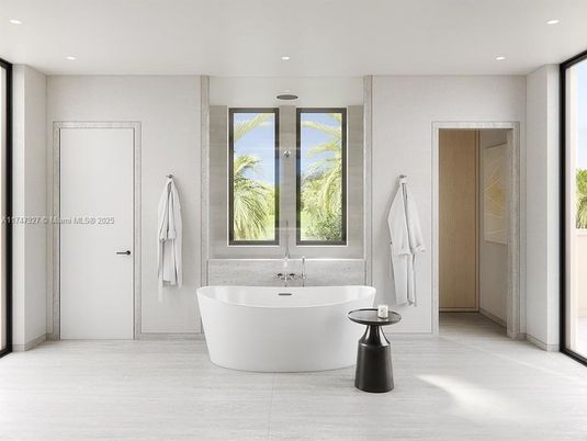 Bathroom, Free Standing Baths, Interior, Recessed Lighting