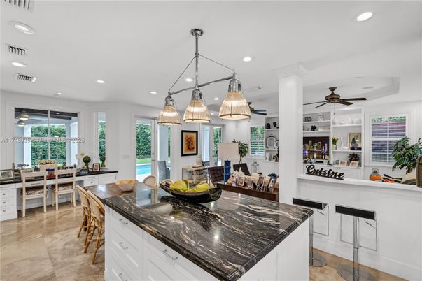 Dining room, Interior, Kitchen, Pendant Lights, Recessed Lighting