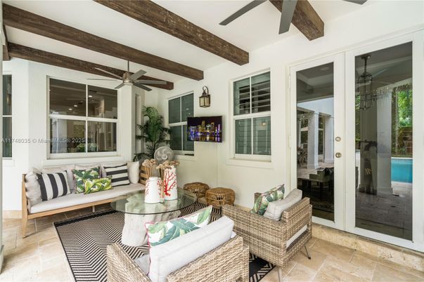 Interior, Living room, Wooden Beams