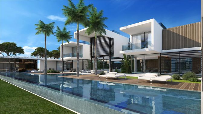 Exterior, Facade, Pool, Modern