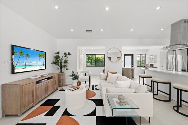 Interior, Living room, Recessed Lighting