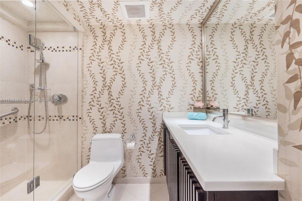 Bathroom, Glass Shower, Interior