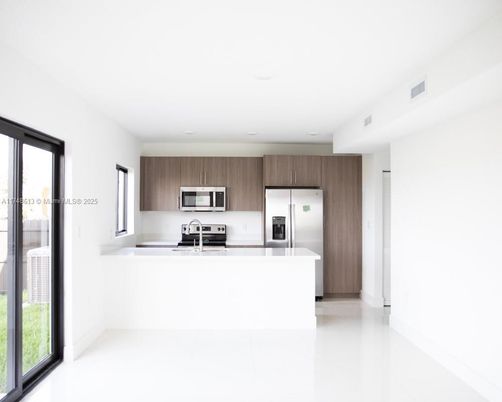 Interior, Kitchen, Recessed Lighting, Stainless Steel Appliances