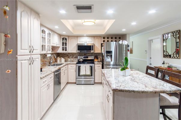 Interior, Kitchen, Recessed Lighting, Stainless Steel Appliances