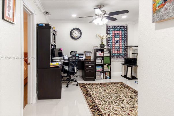 Home Office, Interior, Recessed Lighting