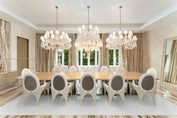 Chandelier, Dining room, Interior