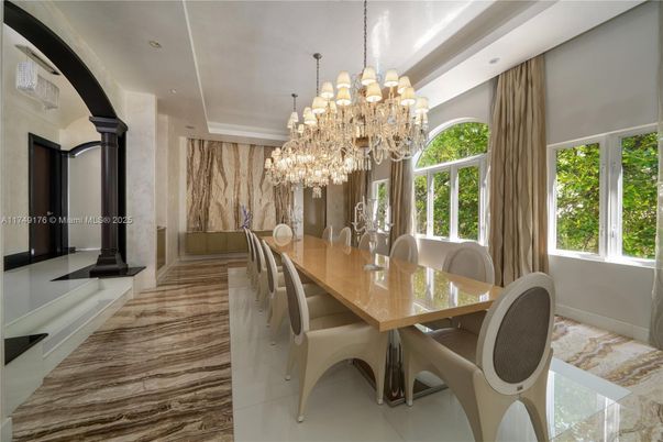 Chandelier, Dining room, Interior, Recessed Lighting