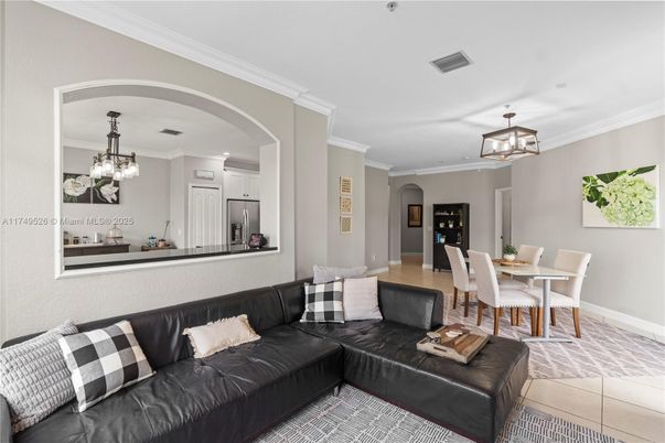 Dining room, Interior, Kitchen, Living room, Pendant Lights, Stainless Steel Appliances