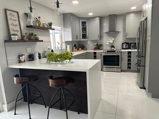 Interior, Kitchen, Recessed Lighting, Stainless Steel Appliances