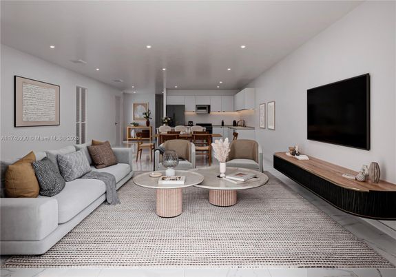 Dining room, Interior, Kitchen, Living room, Recessed Lighting