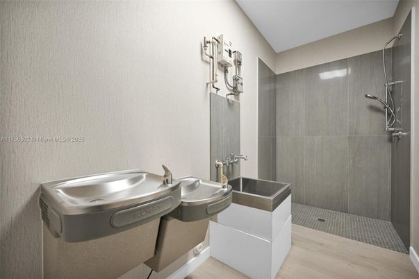 Bathroom, Interior, Wood Texture Flooring