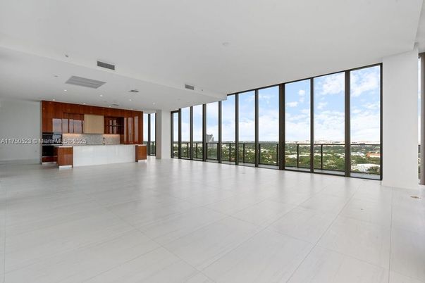 Empty room, Interior, Kitchen, Recessed Lighting