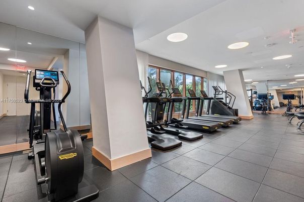 Fitness Equipment, Gym, Interior, Recessed Lighting