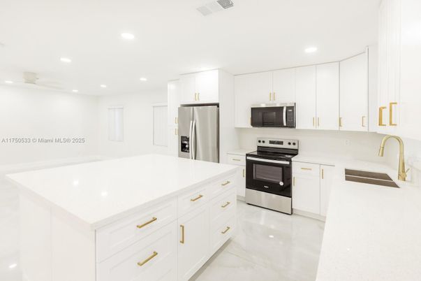 Interior, Kitchen, Recessed Lighting, Stainless Steel Appliances