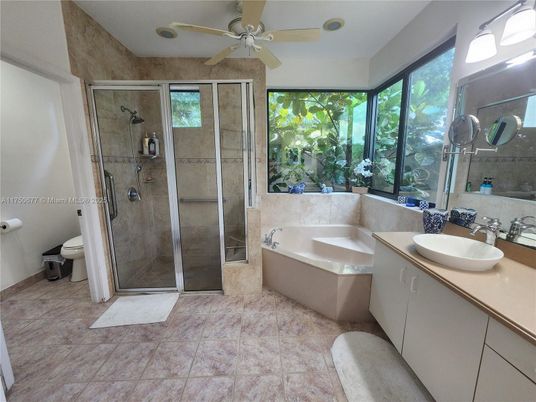 Bathroom, Dual Sink Vanities, Glass Shower, Interior