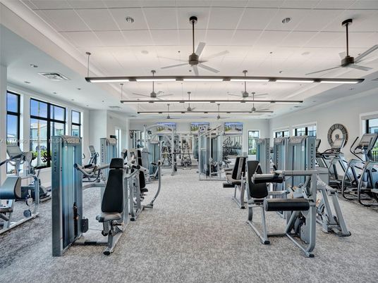 Fitness Equipment, Gym, Interior, Recessed Lighting