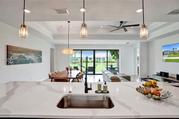 Dining room, Interior, Kitchen, Pendant Lights, Recessed Lighting