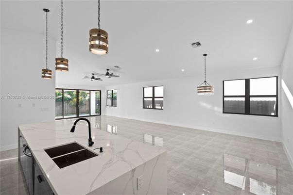 Interior, Kitchen, Pendant Lights, Recessed Lighting
