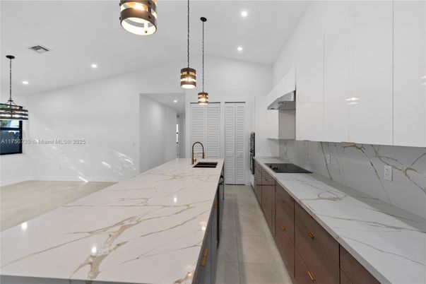 Interior, Kitchen, Pendant Lights, Recessed Lighting