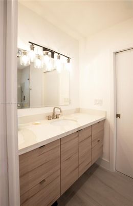 Bathroom, Dual Sink Vanities, Interior, Wood Texture Flooring