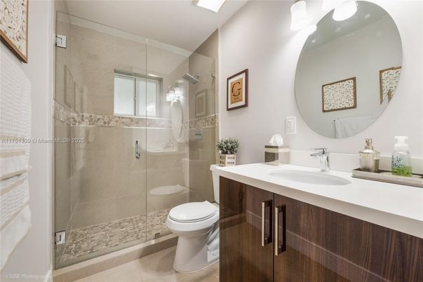 Bathroom, Glass Shower, Interior