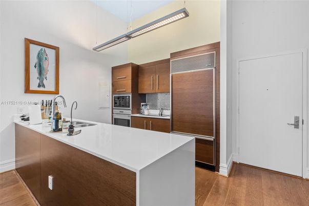 Interior, Kitchen, Wood Texture Flooring