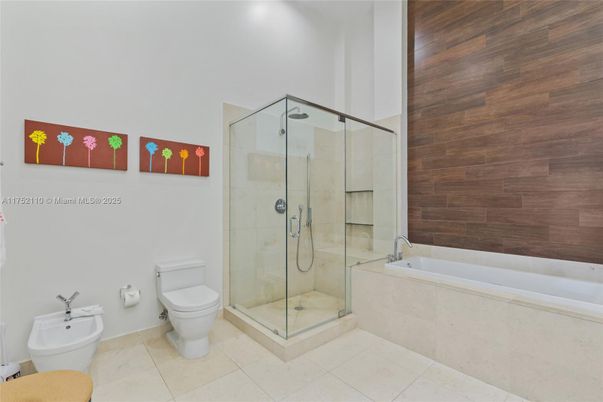 Bathroom, Glass Shower, Interior, Wooden Walls
