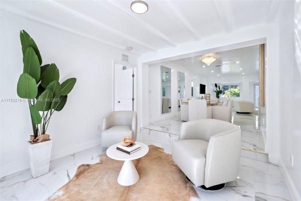 Dining room, Interior, Kitchen, Living room, Marble, Recessed Lighting