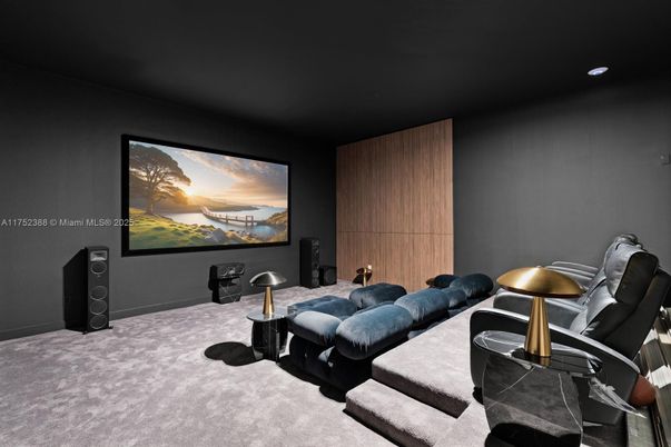 Home Theatre Room, Interior, Projection Screen, Recessed Lighting, Theatre Room
